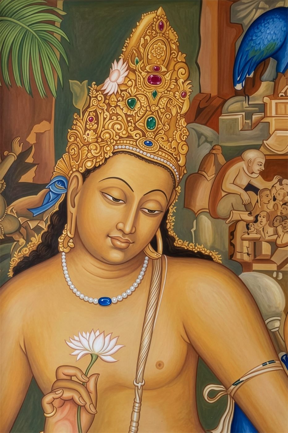 Artwork displayed in hallway